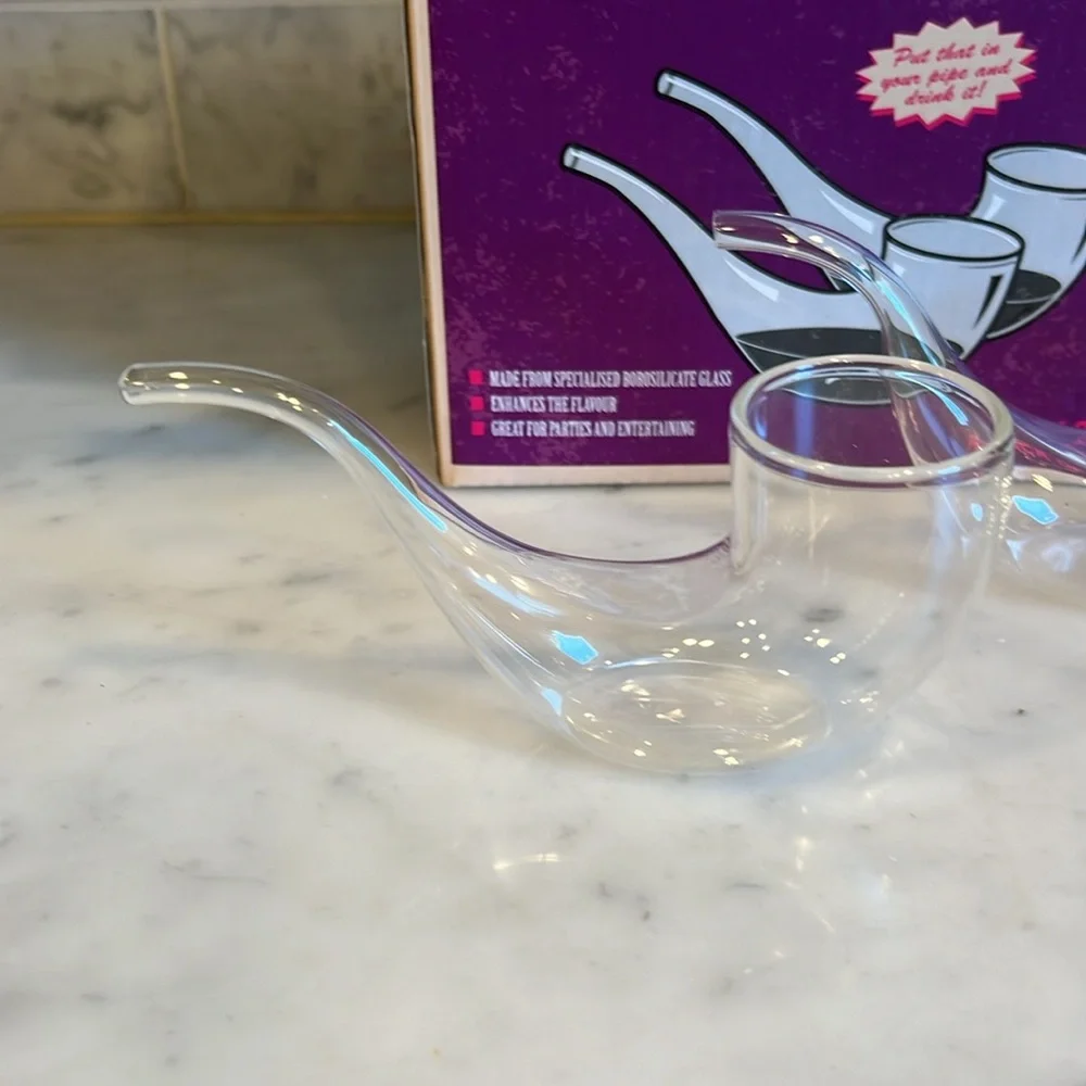 Bar Bespoke Set of 2 Sipping‎ Glasses Sit Upright Borosilicate Glass